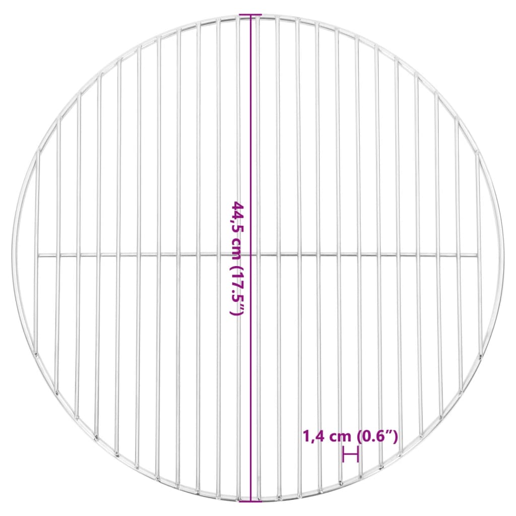 Grilovací rošt kulatý Ø 44,5 cm 304 nerezová ocel