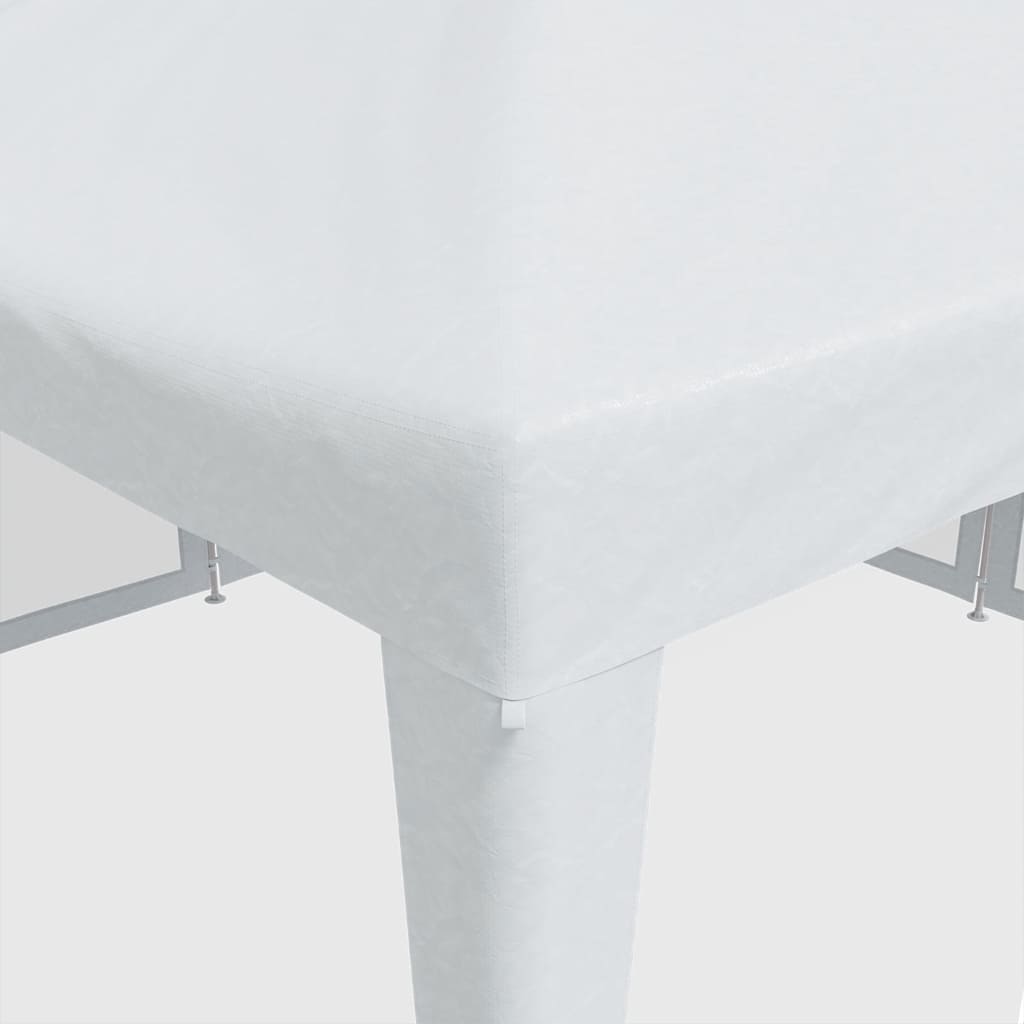 Party stan s 8 síťovanými bočnicemi bílý 4 x 4 m HDPE