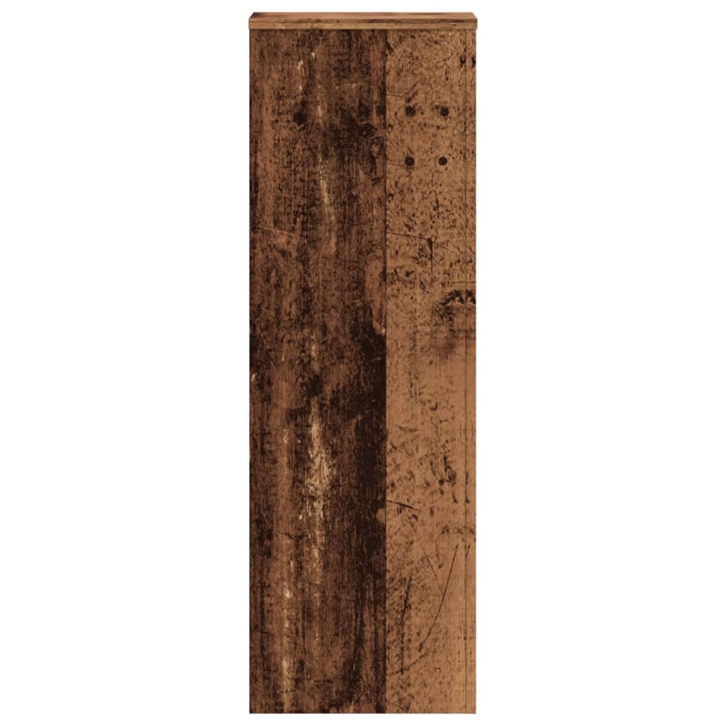 Stojan na rostliny old wood 33 x 33 x 100 cm kompozitní dřevo