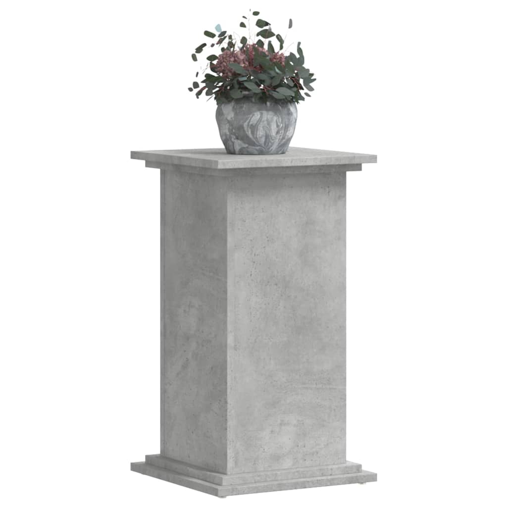Stojan na rostliny betonově šedý 33x33x60 cm kompozitní dřevo