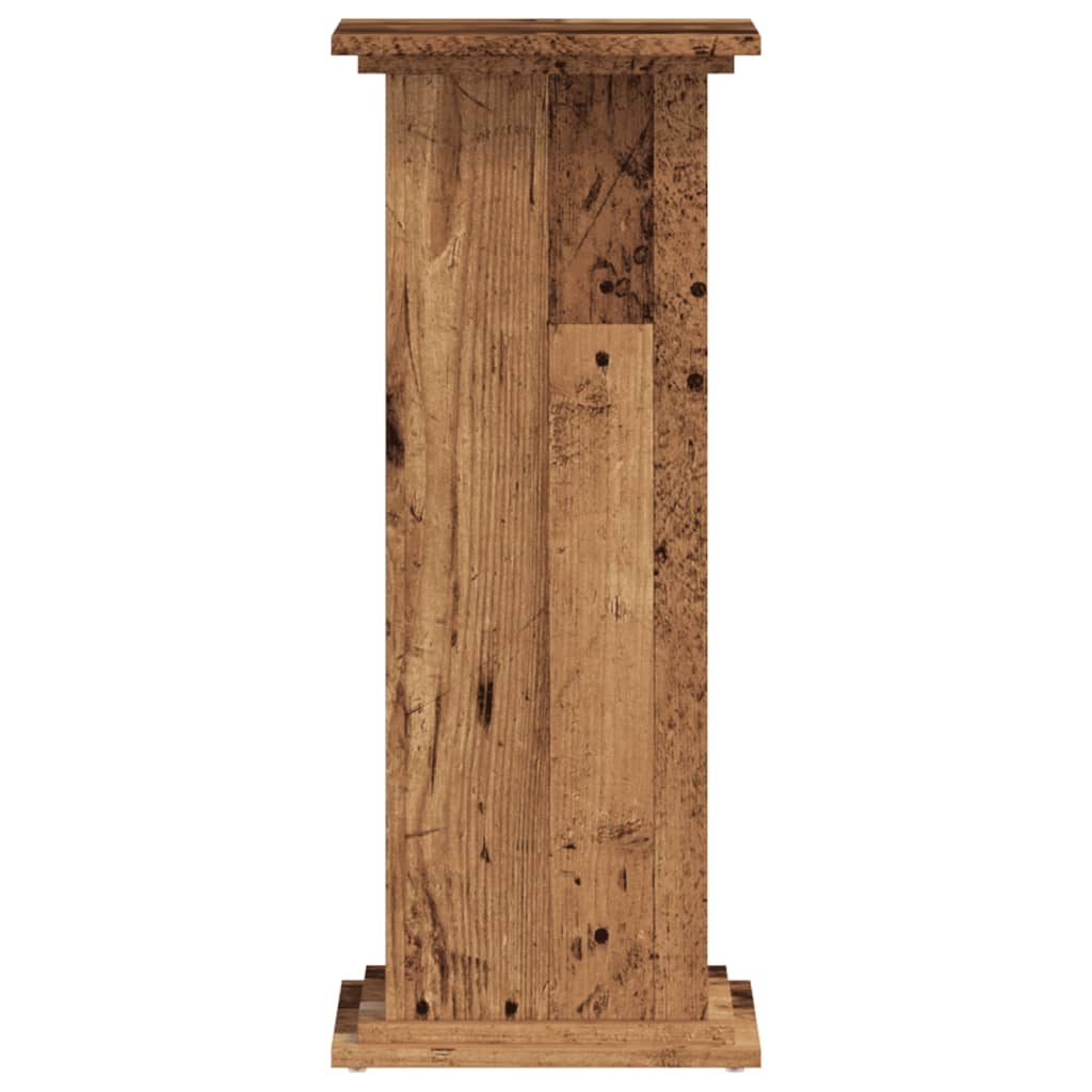 Stojan na rostliny old wood 33 x 33 x 80 cm kompozitní dřevo