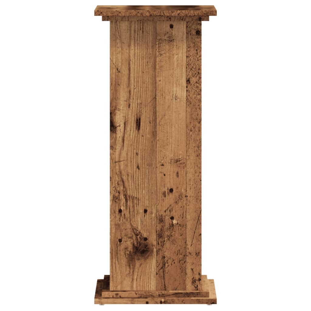 Stojan na rostliny old wood 33 x 33 x 80 cm kompozitní dřevo