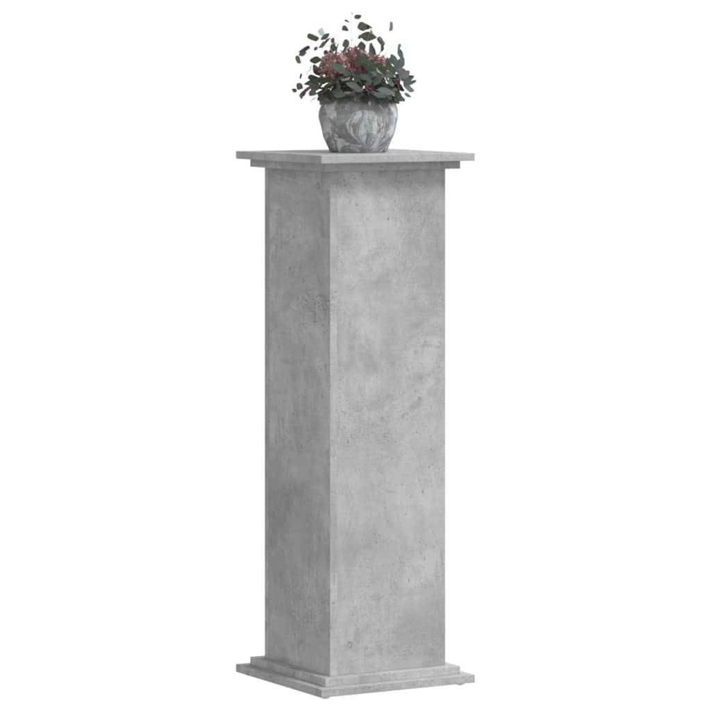 Stojan na rostliny betonově šedý 33x33x100 cm kompozitní dřevo