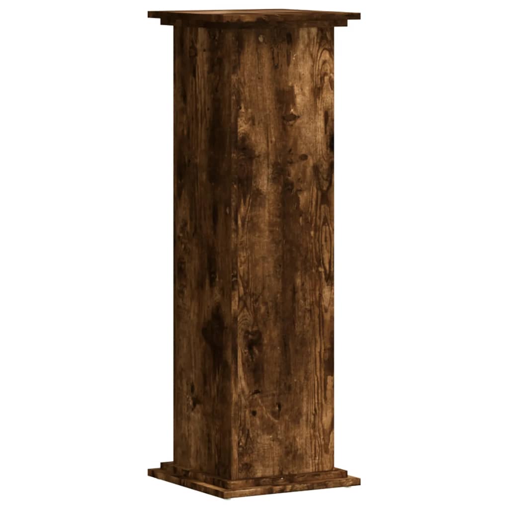 Stojan na rostliny kouřový dub 33x33x100 cm kompozitní dřevo
