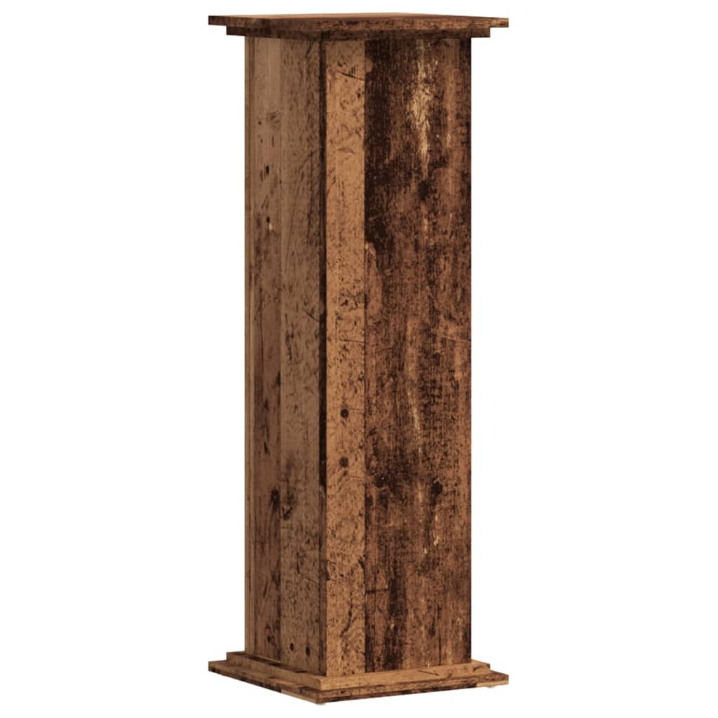 Stojan na rostliny old wood 33 x 33 x 100 cm kompozitní dřevo