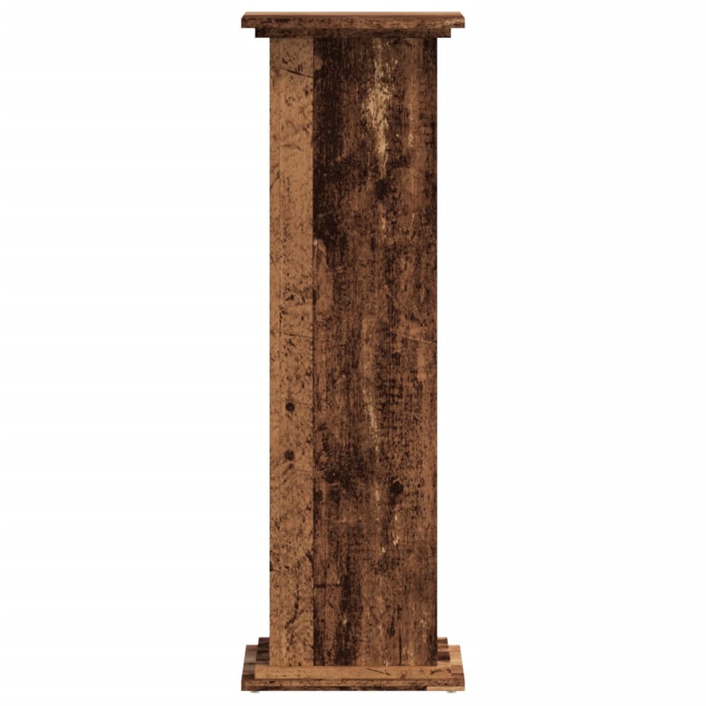 Stojan na rostliny old wood 33 x 33 x 100 cm kompozitní dřevo