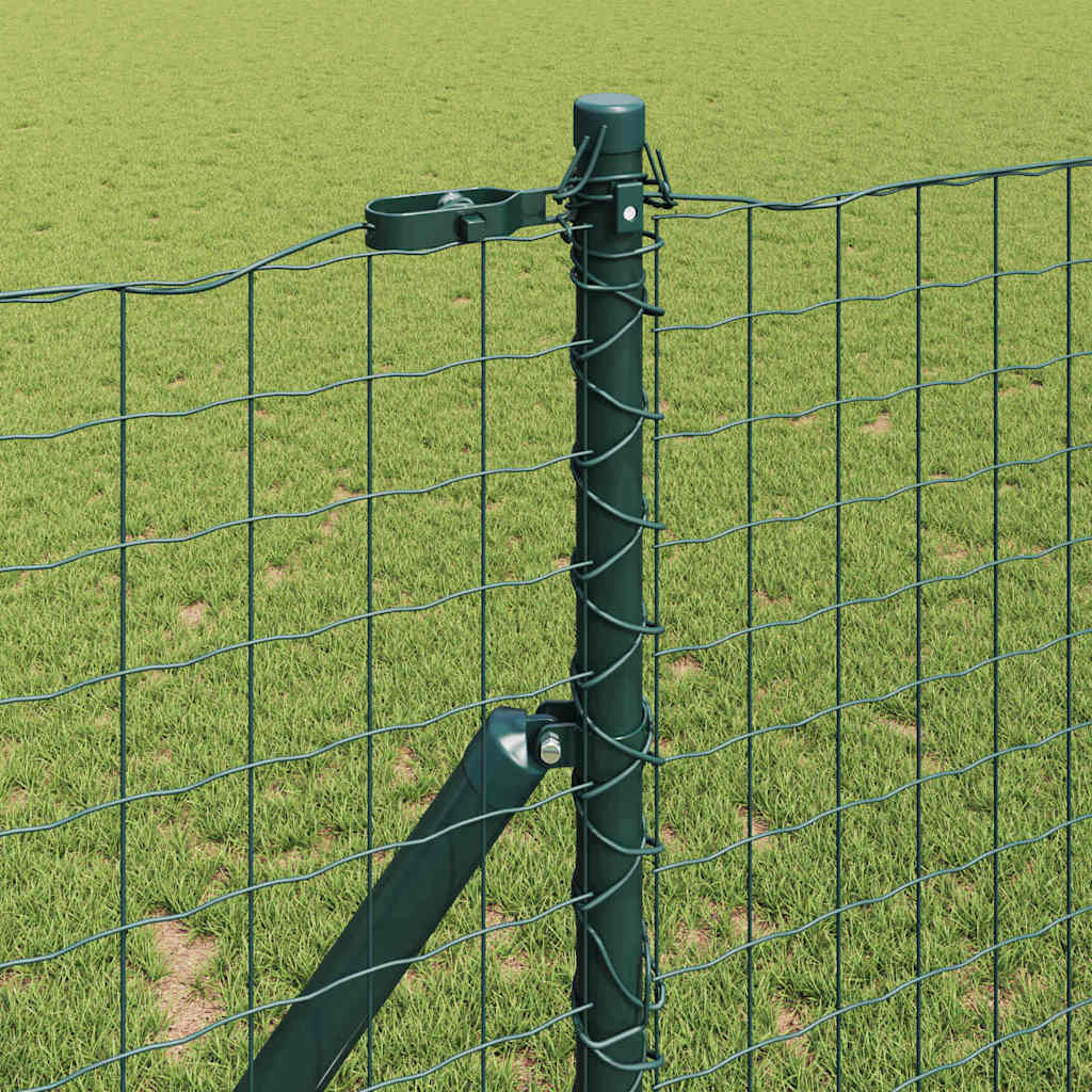 Plotový sloupek. Jiný 52 pcs Zelená 3.2 x 3.2 x 170 cm Ocel