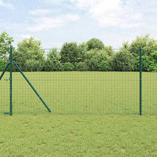 Plotový sloupek. Jiný 52 pcs Zelená 3.2 x 3.2 x 170 cm Ocel