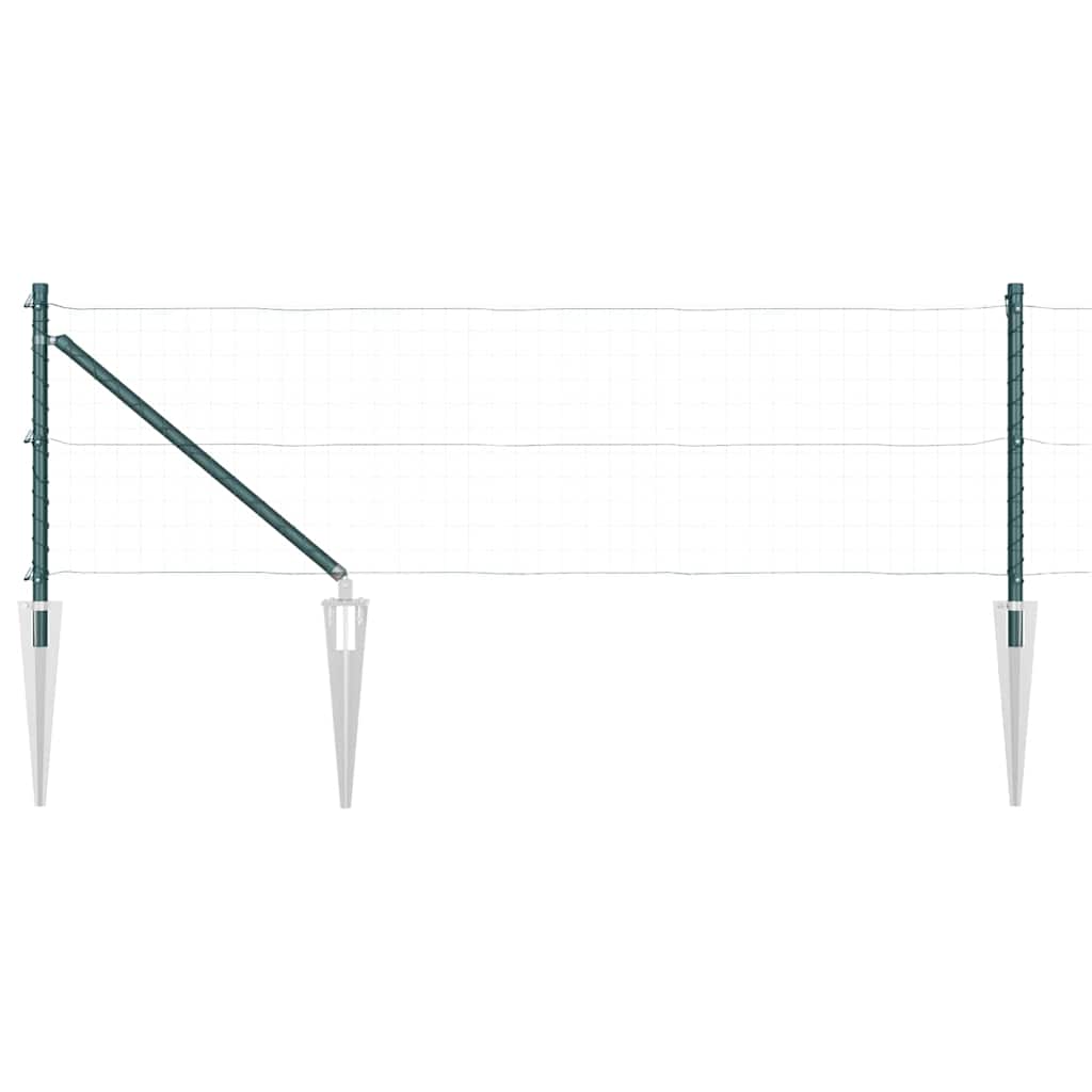Plotový sloupek. Jiný 52 pcs Stříbrná 3.2 x 3.2 x 60 cm Ocel