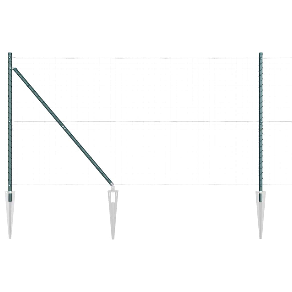 Plotový sloupek. Jiný 52 pcs Stříbrná 3.2 x 3.2 x 160 cm Ocel