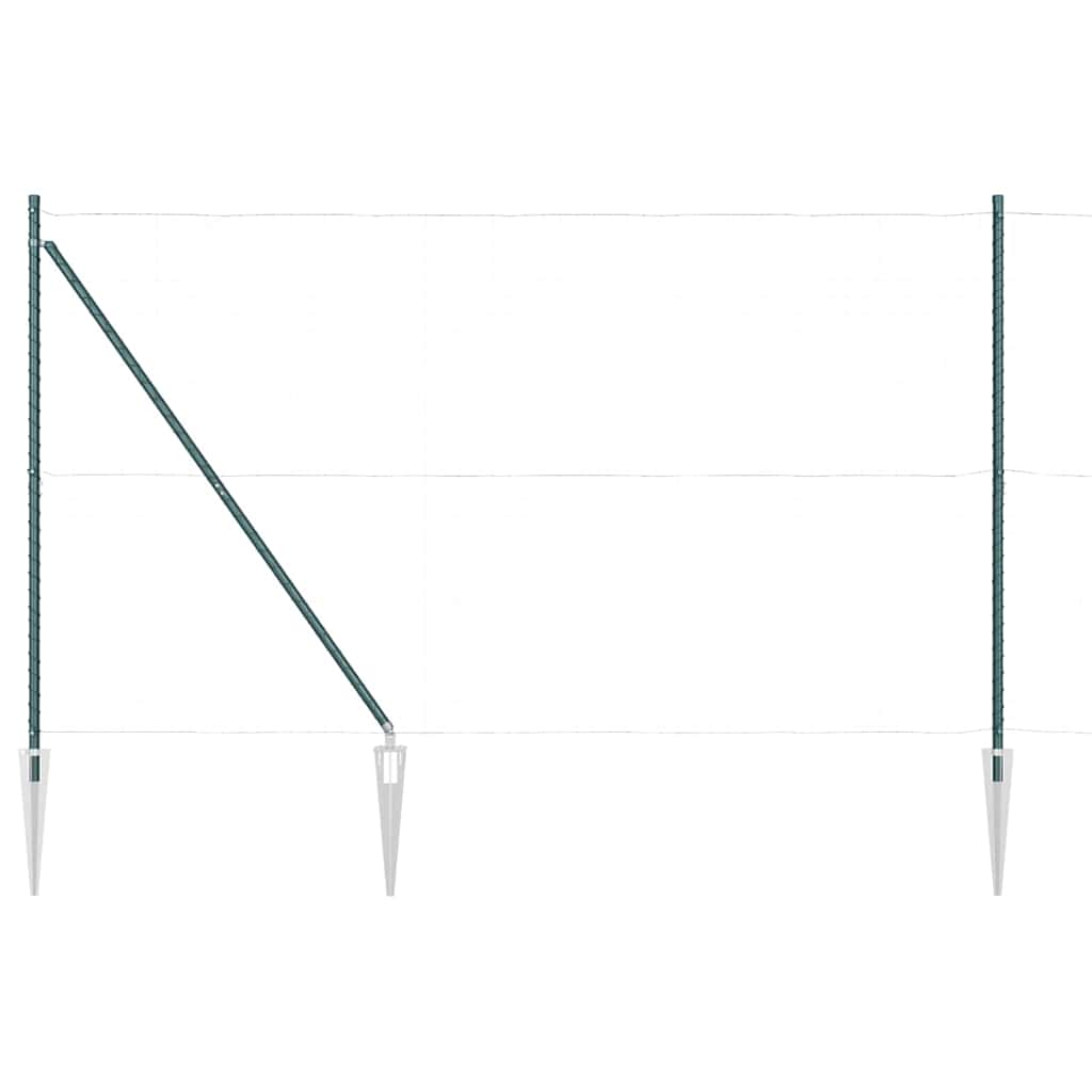 Plotový sloupek. Jiný 26 pcs Stříbrná 3.2 x 3.2 x 180 cm Ocel
