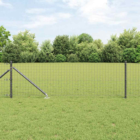 Plotový sloupek. Jiný 26 pcs Stříbrná 3.2 x 3.2 x 120 cm Ocel