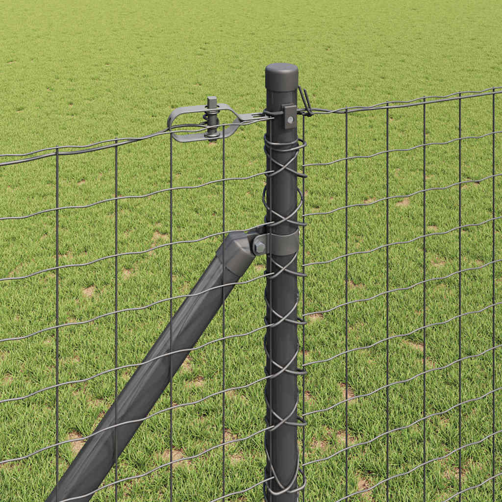 Plotový sloupek. 26 pcs Stříbrná 3.2 x 3.2 x 160 cm Ocel