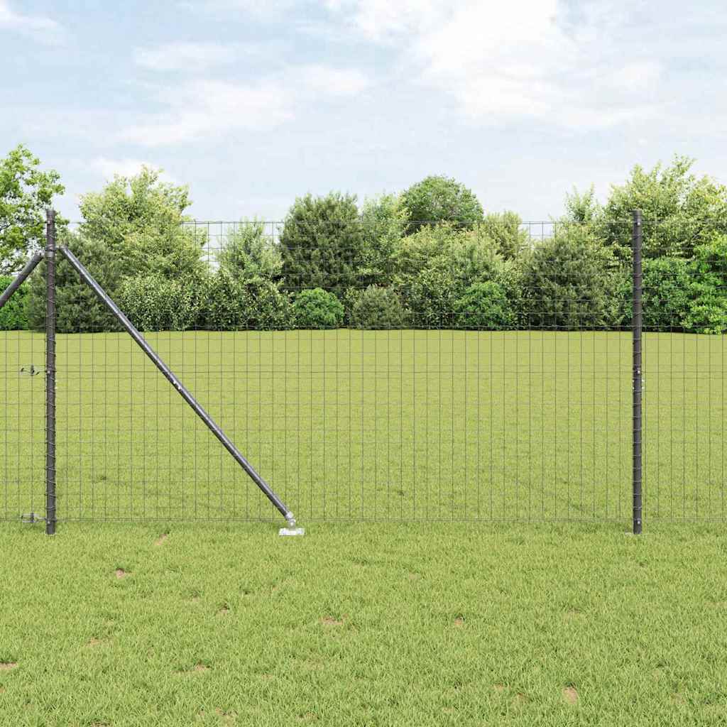 Plotový sloupek. 26 pcs Stříbrná 3.2 x 3.2 x 160 cm Ocel