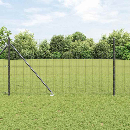 Plotový sloupek. 26 pcs Stříbrná 3.2 x 3.2 x 160 cm Ocel