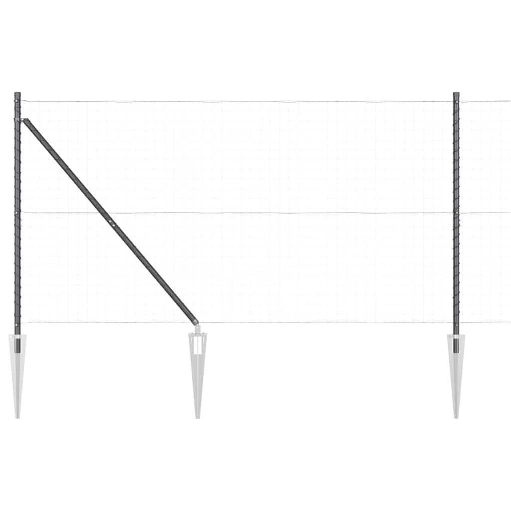 Plotový sloupek. 26 pcs Stříbrná 3.2 x 3.2 x 160 cm Ocel