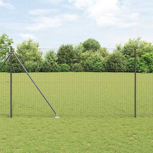 Plotový sloupek. Jiný 52 pcs Stříbrná 3.2 x 3.2 x 170 cm Ocel