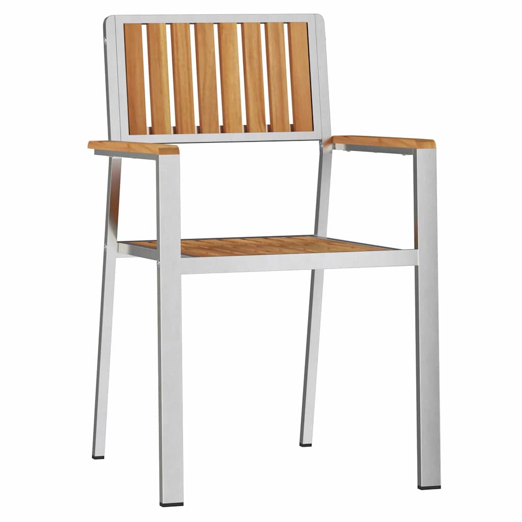 Zahradní křeslo 4 pcs Hnědá Masivní teakové dřevo