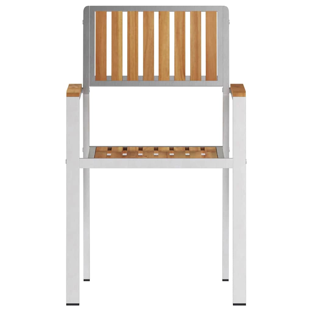 Zahradní křeslo 4 pcs Hnědá Masivní teakové dřevo
