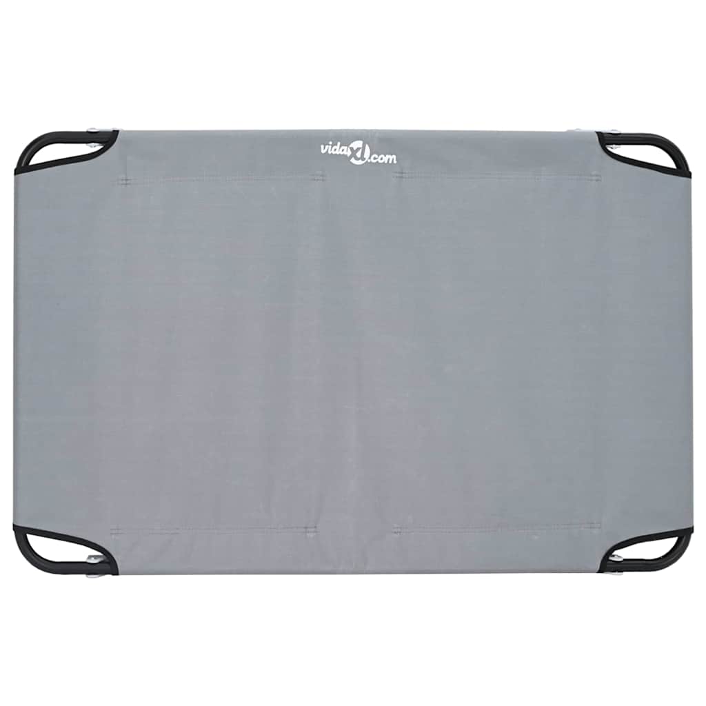 Psí postel Světle šedá 105 x 65 x 18 cm Oxfordský textil a ocel