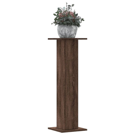 Stojany na rostliny 2 ks hnědý dub 30x30x95 cm kompozitní dřevo
