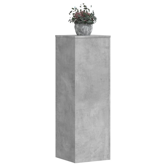 Stojany na rostliny 2 ks betonově šedé 33x33x100 cm kompozit