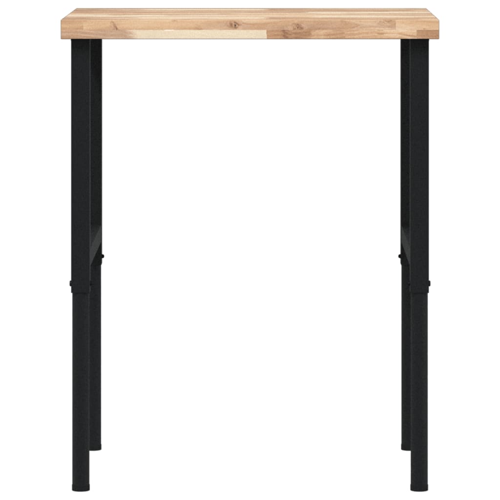 Pracovní stůl 80 x 60 x (73–99,5) cm masivní akácie obdélníkový