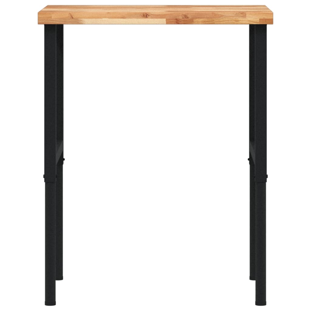 Pracovní stůl 80 x 60 x (73–99,5) cm masivní akácie obdélníkový