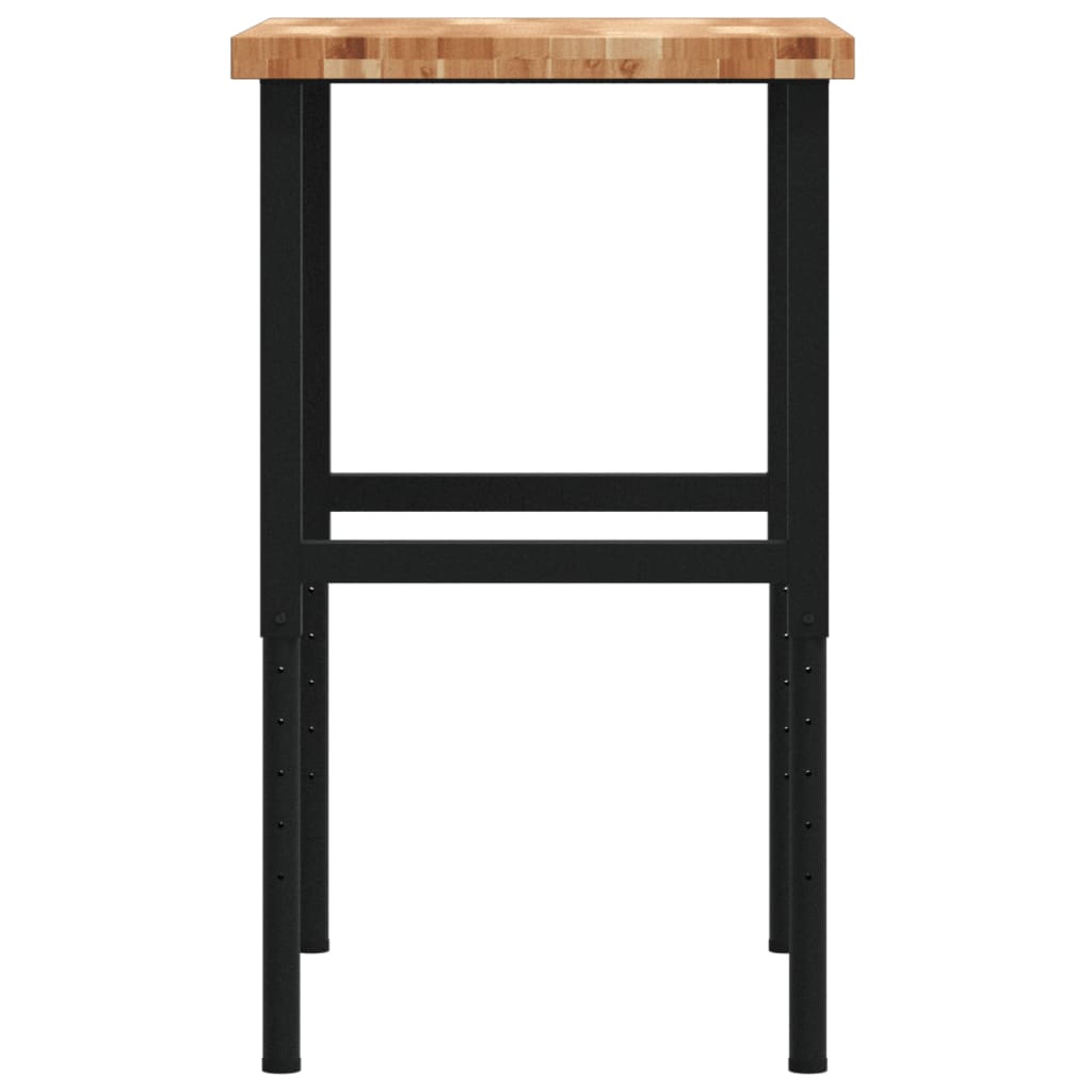 Pracovní stůl 80 x 60 x (73–99,5) cm masivní akácie obdélníkový