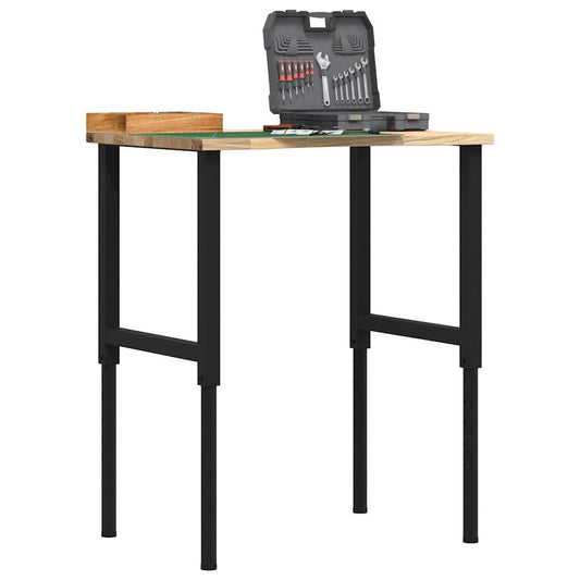 Pracovní stůl 80 x 60 x (71,5–98) cm masivní dubové dřevo