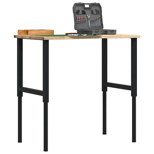 Pracovní stůl 100 x 60 x (71,5–98) cm masivní dubové dřevo