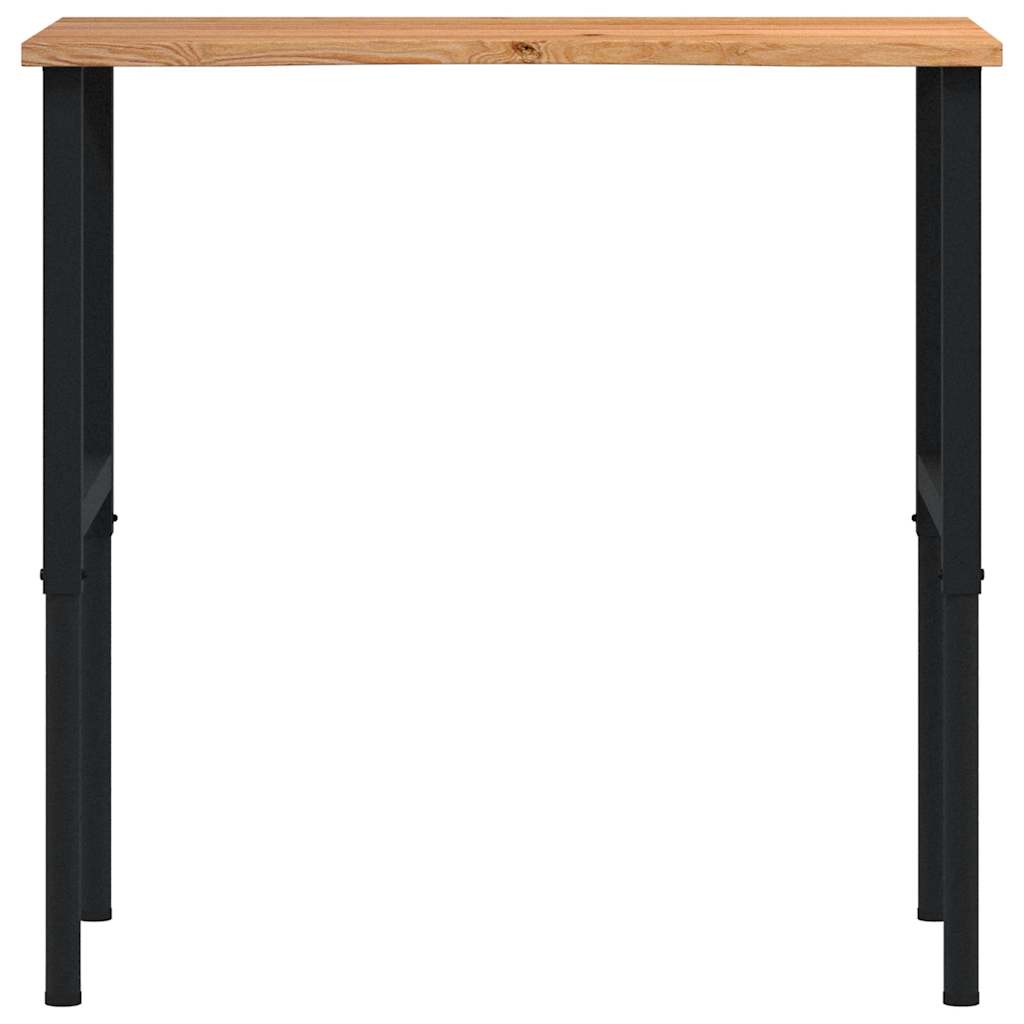 Pracovní stůl světle hnědý 100 x 60 x (71,5–98) cm masivní dub