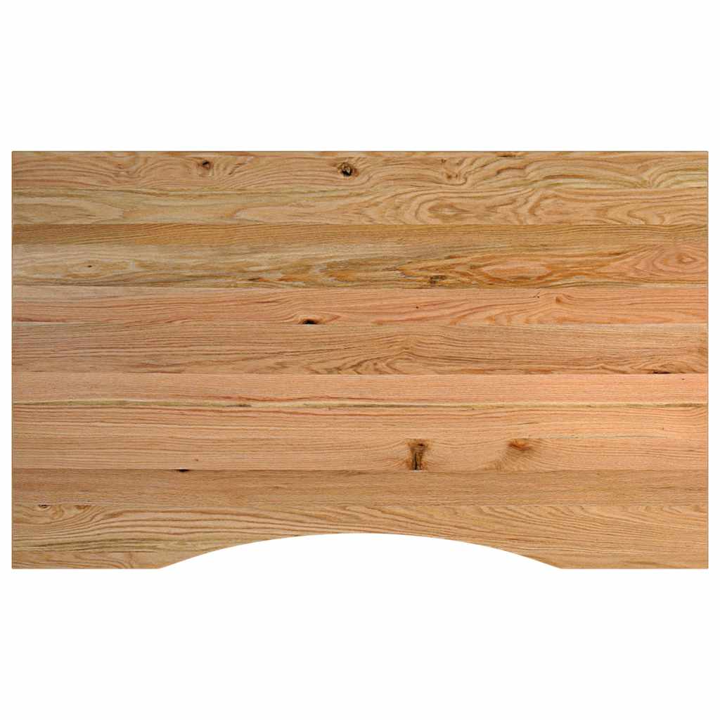 Pracovní stůl světle hnědý 100 x 60 x (71,5–98) cm masivní dub
