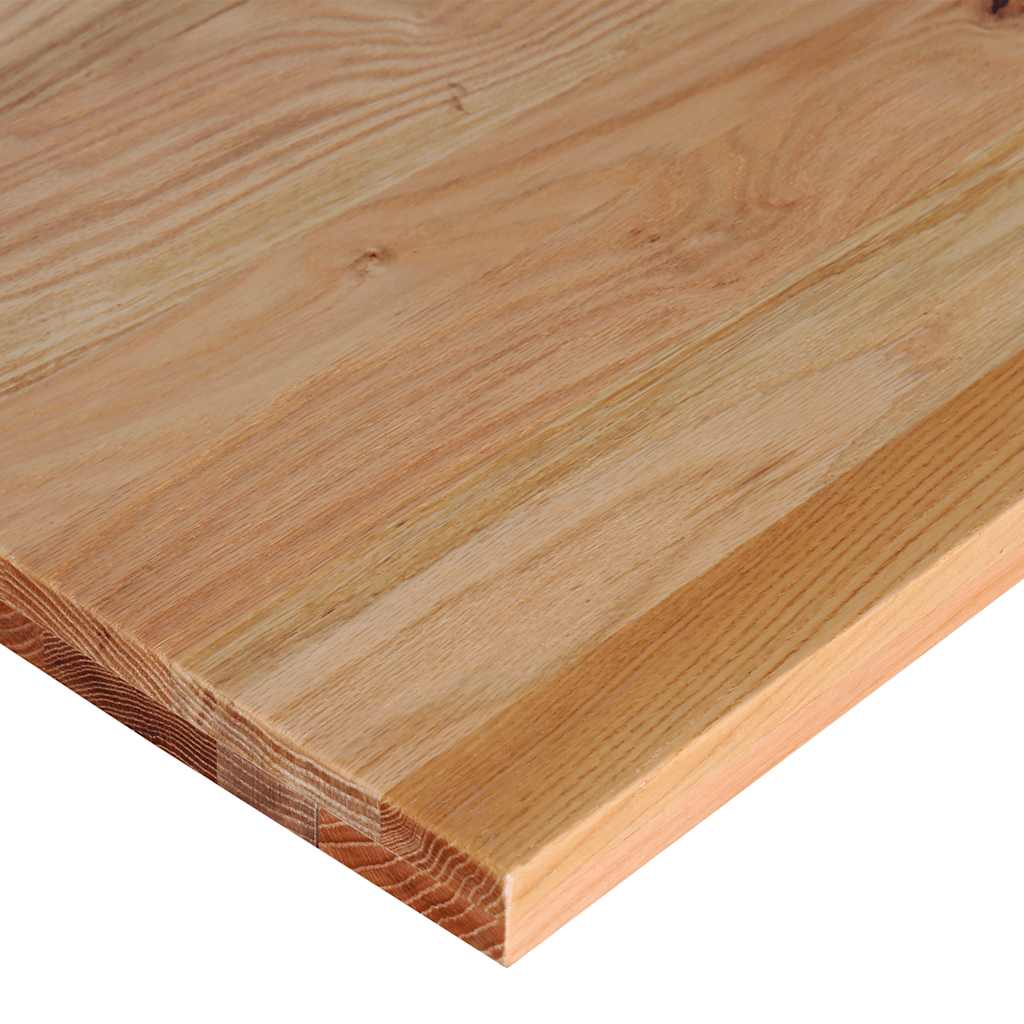 Pracovní stůl světle hnědý 100 x 60 x (71,5–98) cm masivní dub