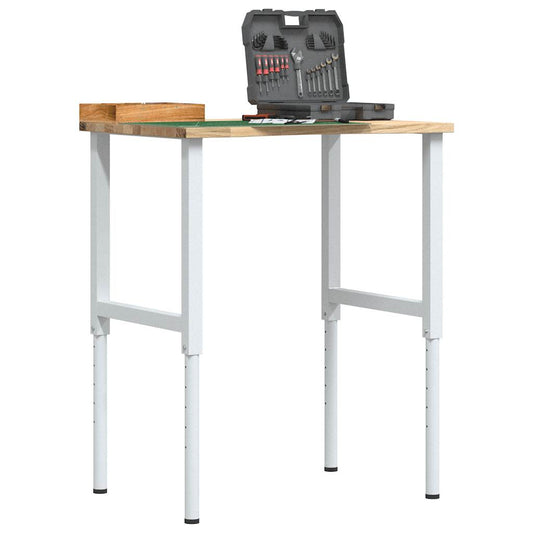 Pracovní stůl 80 x 60 x (71,5–98) cm masivní dubové dřevo