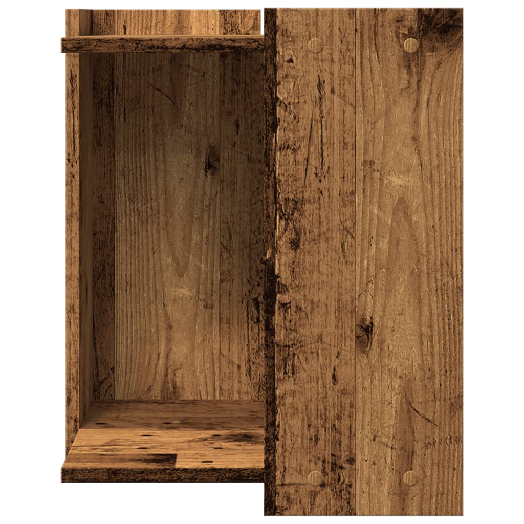 Skříňka na kočičí záchod old wood 42x42x51 cm kompozitní dřevo