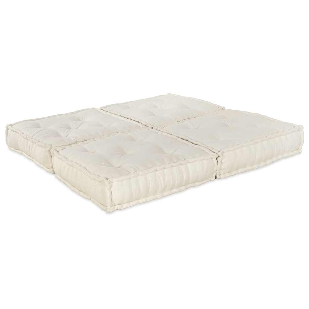 Modulární pohovka 2 pcs Krémová 70 x 70 x 36 cm textil