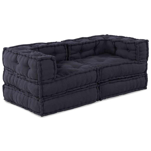 Modulární pohovka 2 pcs Antracit 70 x 70 x 56 cm textil