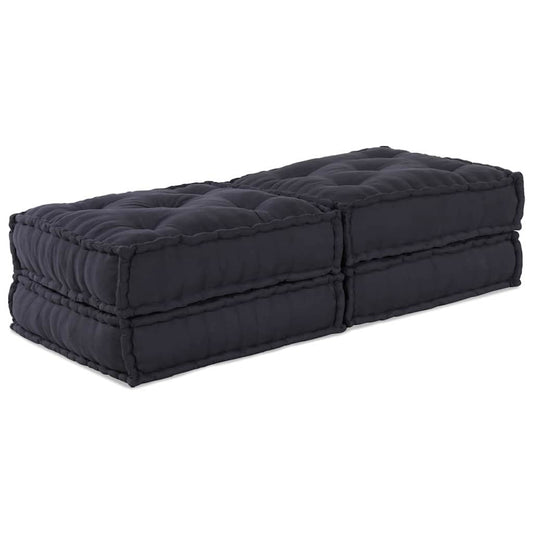 Modulární pohovka 2 pcs Antracit 70 x 70 x 36 cm textil