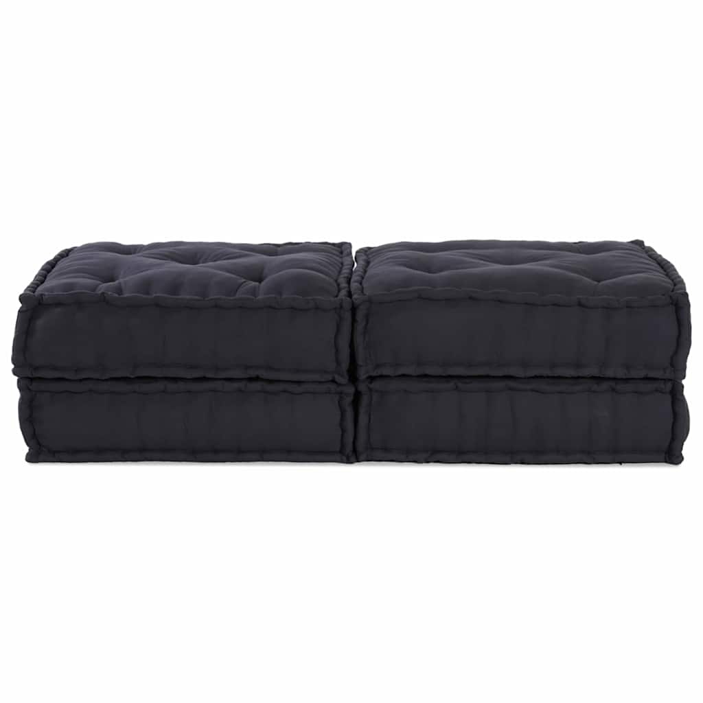 Modulární pohovka 2 pcs Antracit 70 x 70 x 36 cm textil