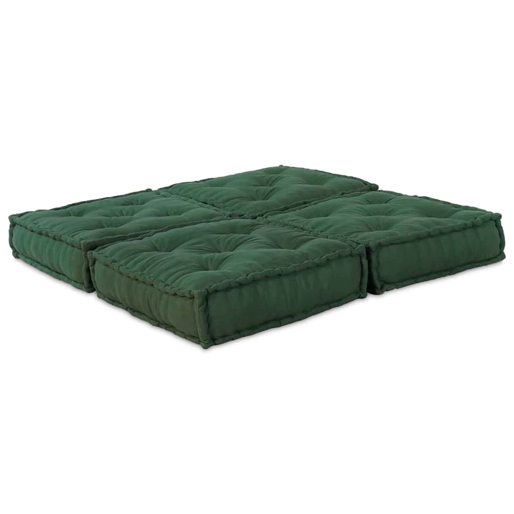 Modulární pohovka 2 pcs Zelená 70 x 70 x 36 cm textil