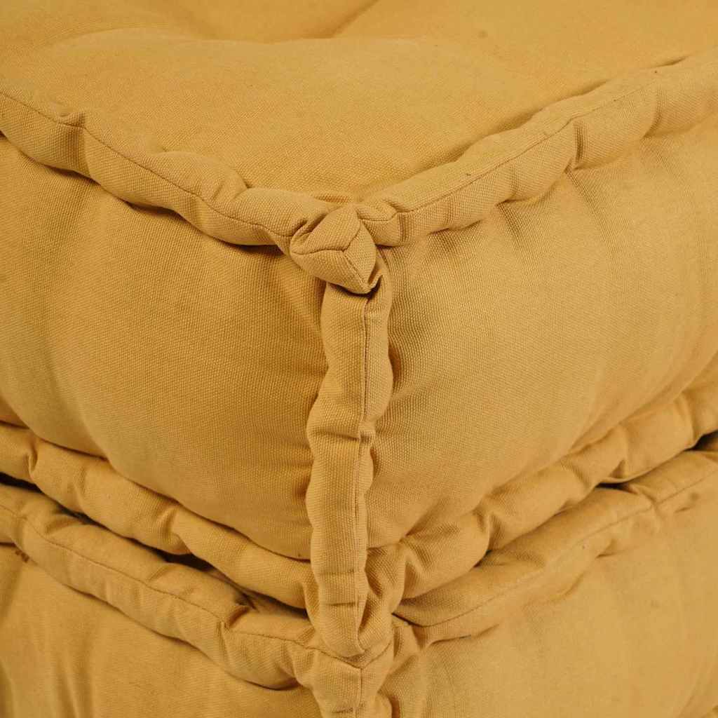 Modulární pohovka 2 pcs Žlutá 70 x 70 x 36 cm textil