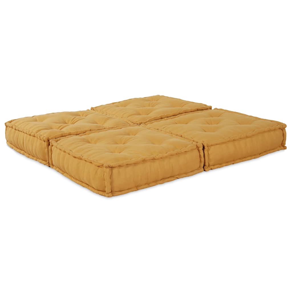 Modulární pohovka 2 pcs Žlutá 70 x 70 x 36 cm textil