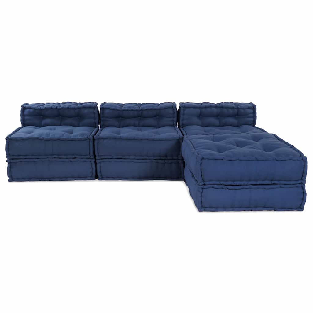 Modulární pohovka 4 pcs Indigo 70 x 70 x 56 cm textil