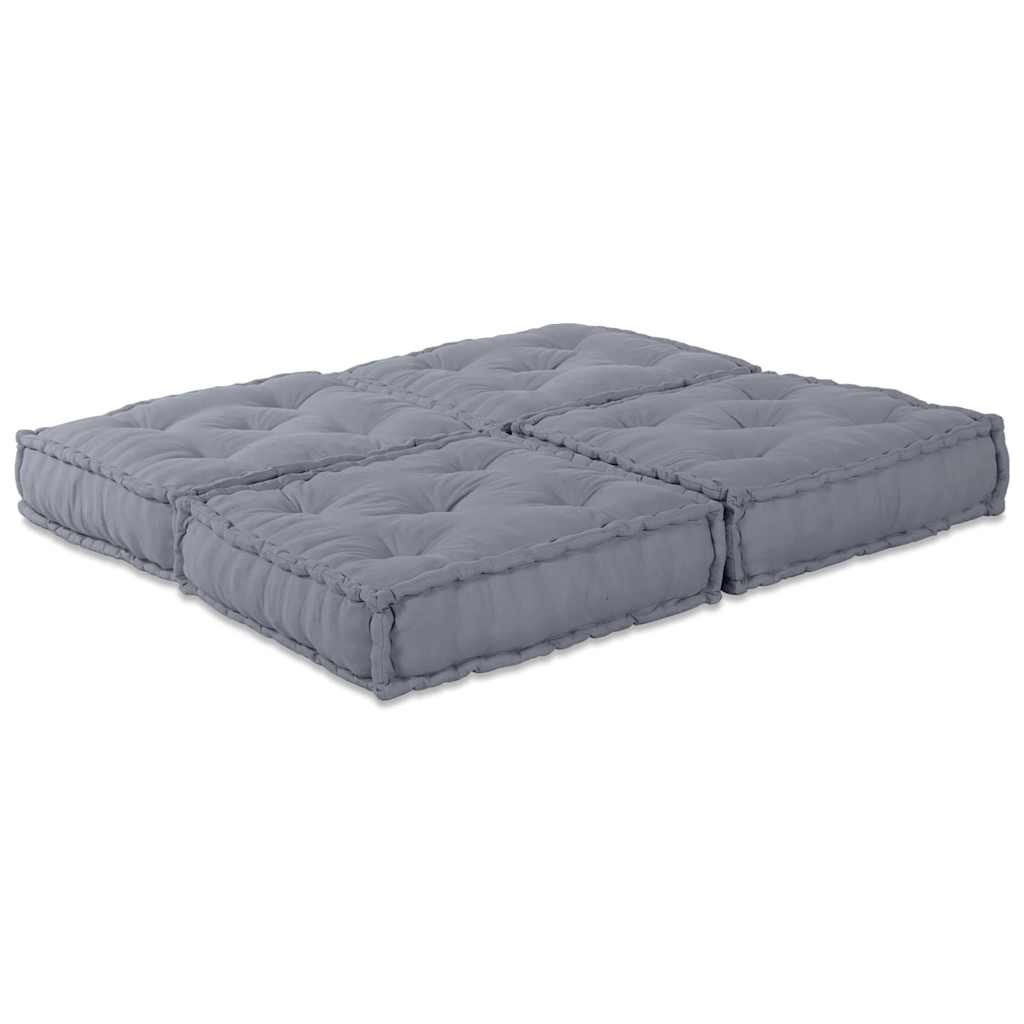 Modulární pohovka 2 pcs Šedá 70 x 70 x 36 cm textil