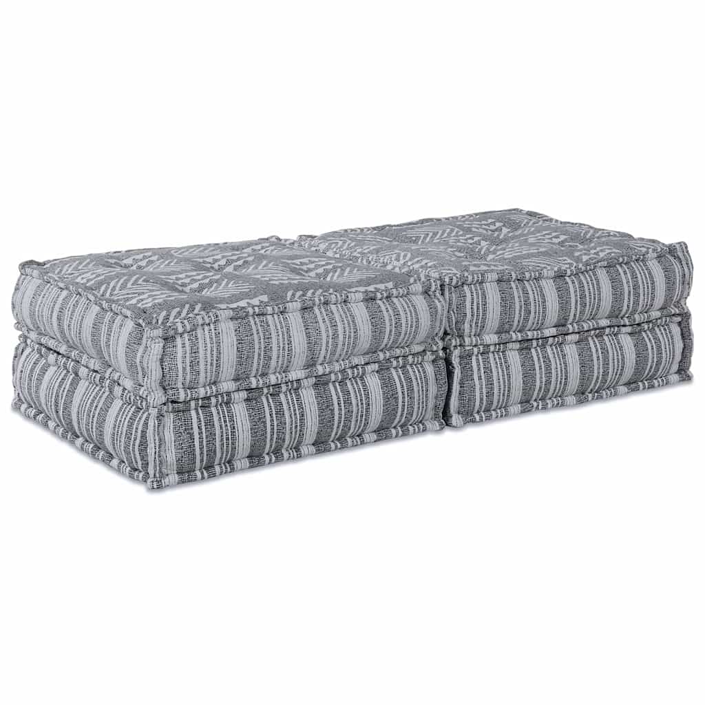 Modulární pohovka 2 pcs Světle šedá 70 x 70 x 36 cm textil