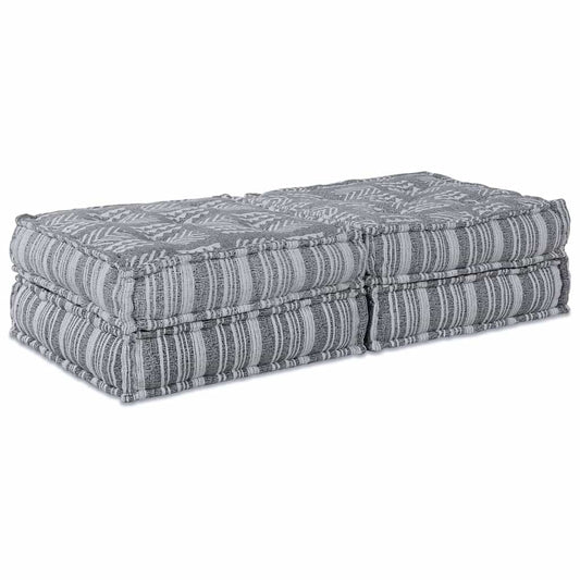 Modulární pohovka 2 pcs Světle šedá 70 x 70 x 36 cm textil