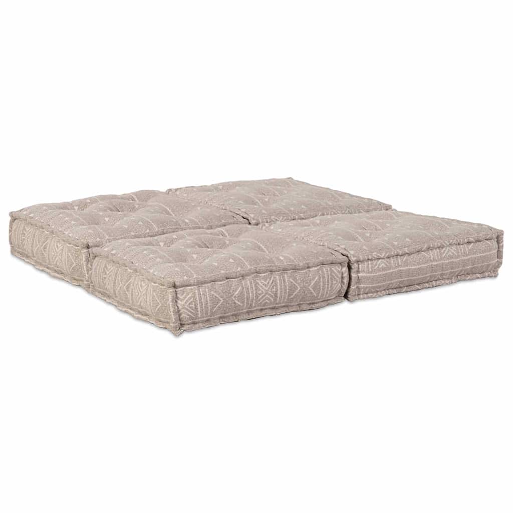 Modulární pohovka 2 pcs Světle hnědá 70 x 70 x 36 cm textil