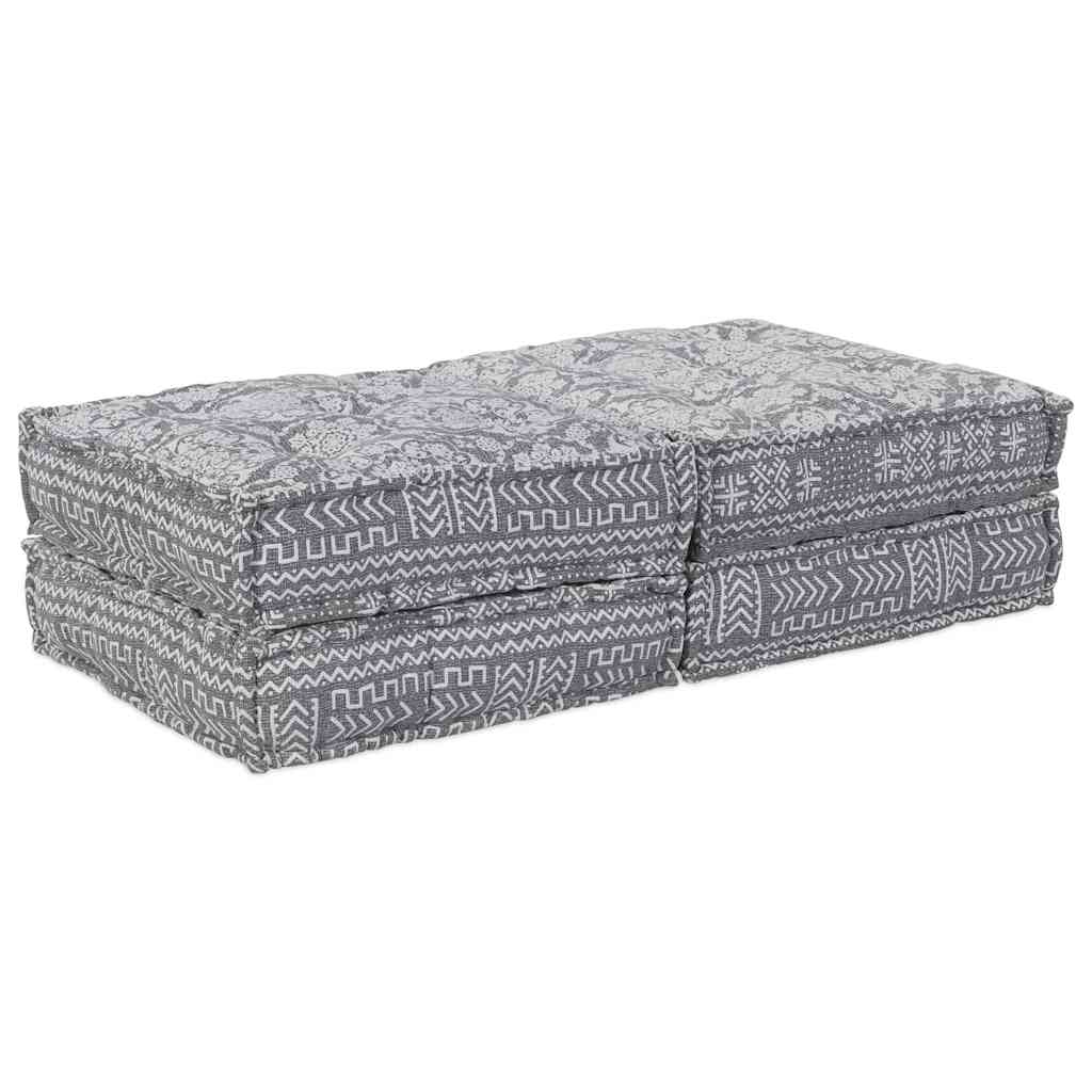 Modulární pohovka 2 pcs Světle šedá 70 x 70 x 36 cm textil