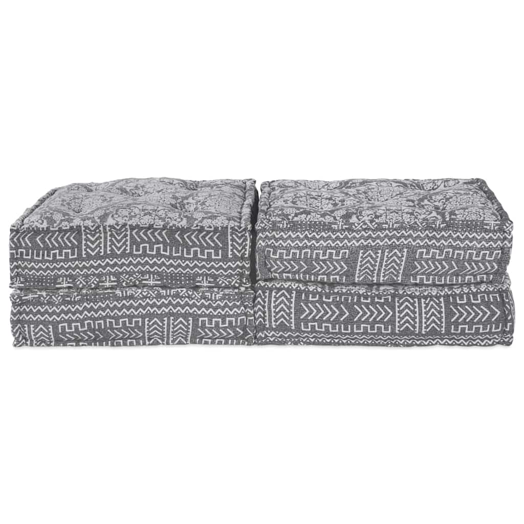 Modulární pohovka 2 pcs Světle šedá 70 x 70 x 36 cm textil